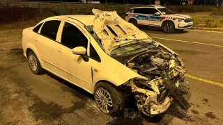 Kuzey Marmara Otoyolu'nda otomobilin arpt yaya ld 