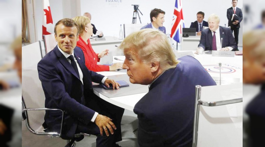Macron, Bat�'n�n �ran postac�s�  