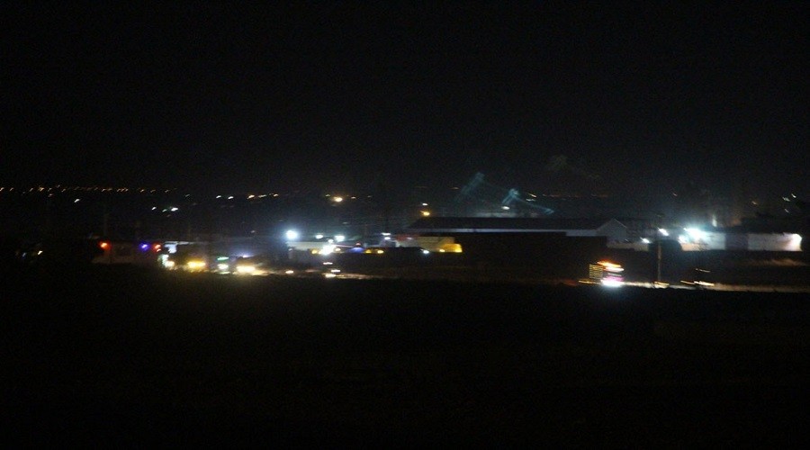 Nusaybin'den görüntülenen ABD Konvoyu