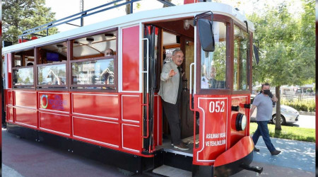 Ordu'da nostaljik tramvay keyfi