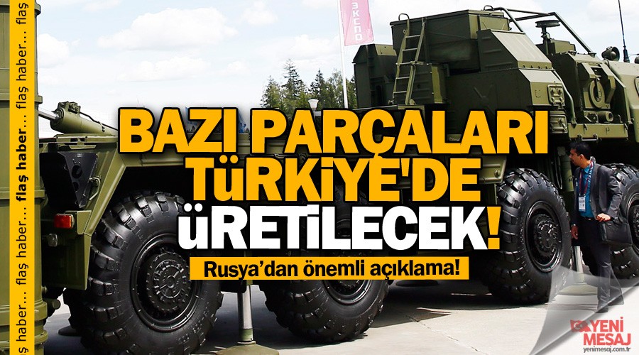 S-400'lerin bazı parçaları Türkiye'de üretilecek