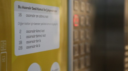 Ses komutuyla çalışacak asansör