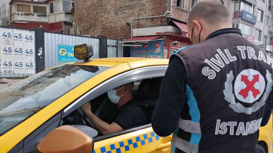 Taksiciler cezadan kaçamadı