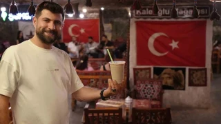 Tarihi mağarada serinleten lezzet: Soğuk menengiç kahvesi