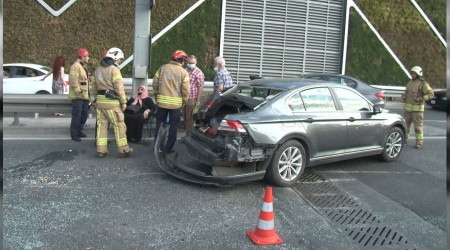 Yenikap'da zincirleme kaza: 1 yaral