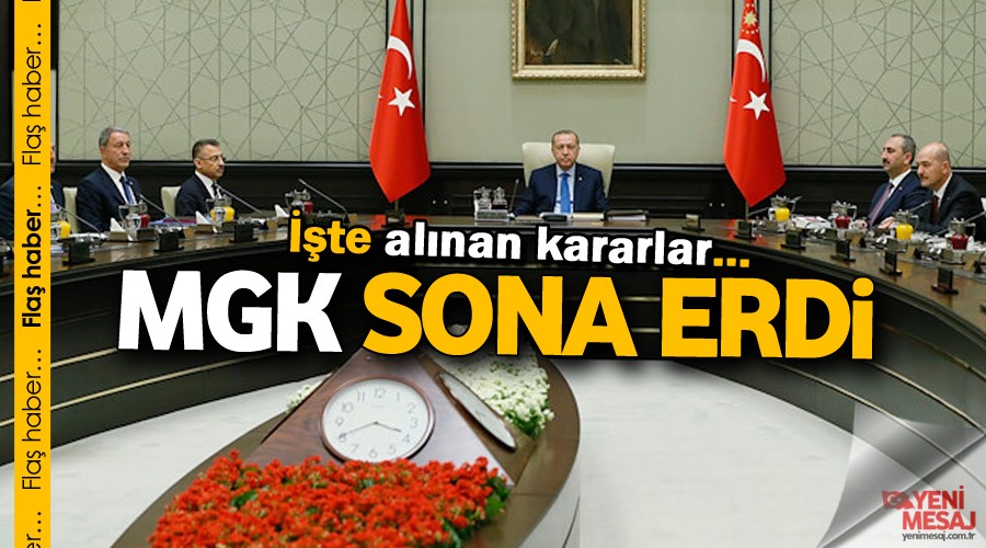 Y�l�n son MGK's�ndan kritik mesajlar