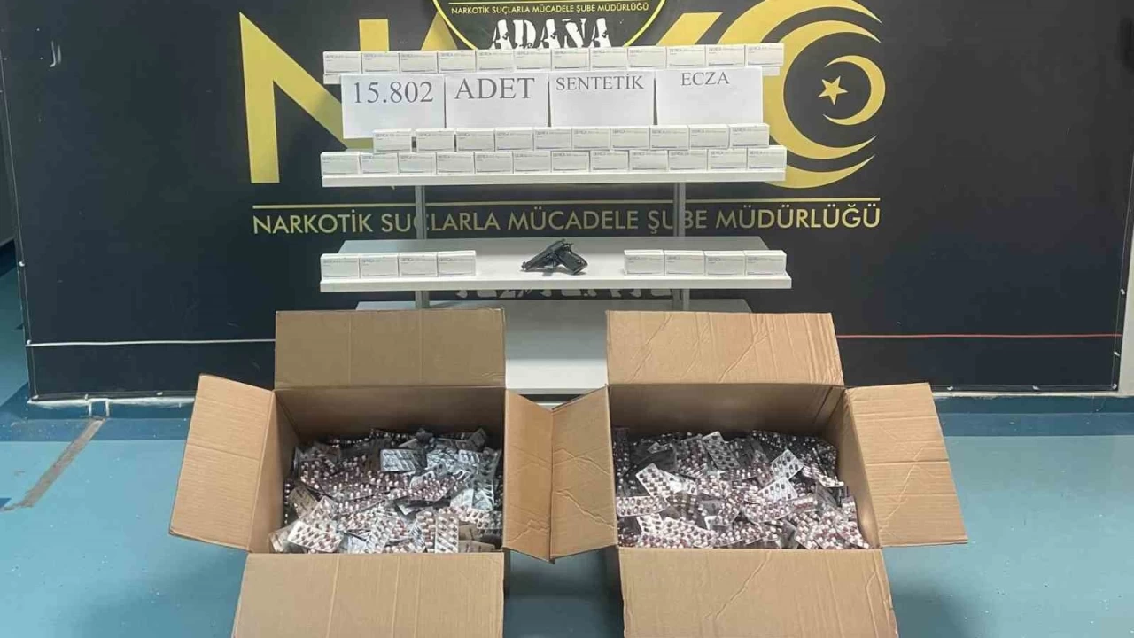 15 bin 802 uyuşturucu hap ele geçirildi: 3 kişi tutuklandı