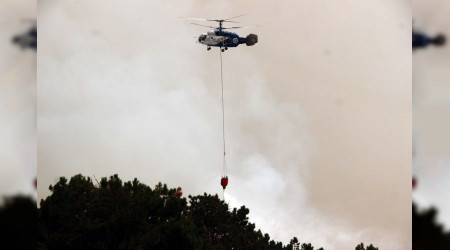 39 helikopter 6 uçakla müdahale devam ediyor