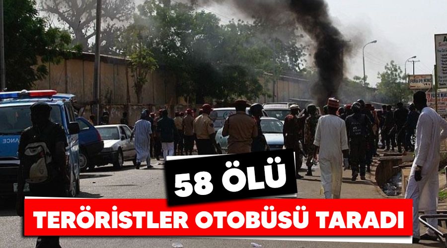  Afrika'da katliam, terristler otobs tarad: 58 l