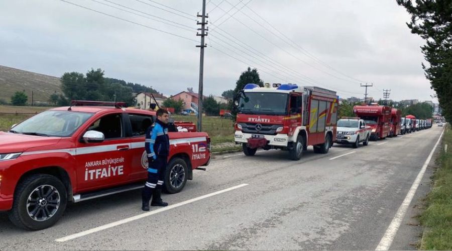 Ankara Bykehir'den sel blgeleri iin yardm seferberlii