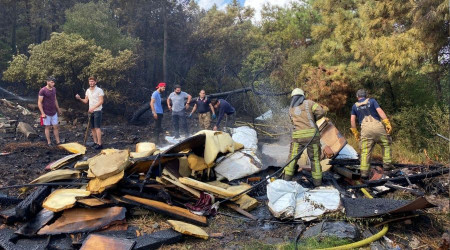 Başıbüyük Ormanında korkutan yangın