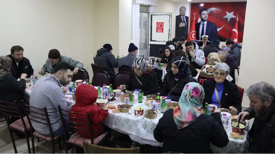 Ba�iskele�de BTP�den birlik ve dayan��ma sofras�