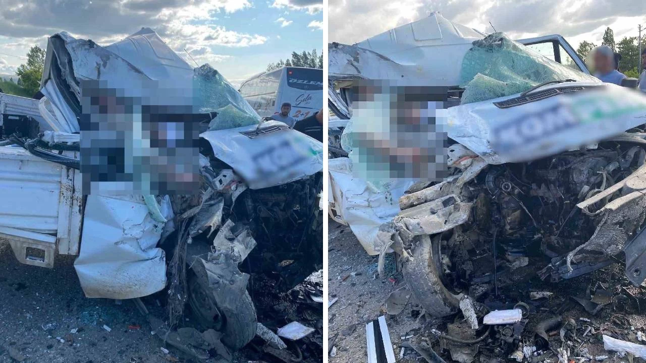 Bayburt'ta tır ile kamyonet çarpıştı: 1 ölü, 2 yaralı