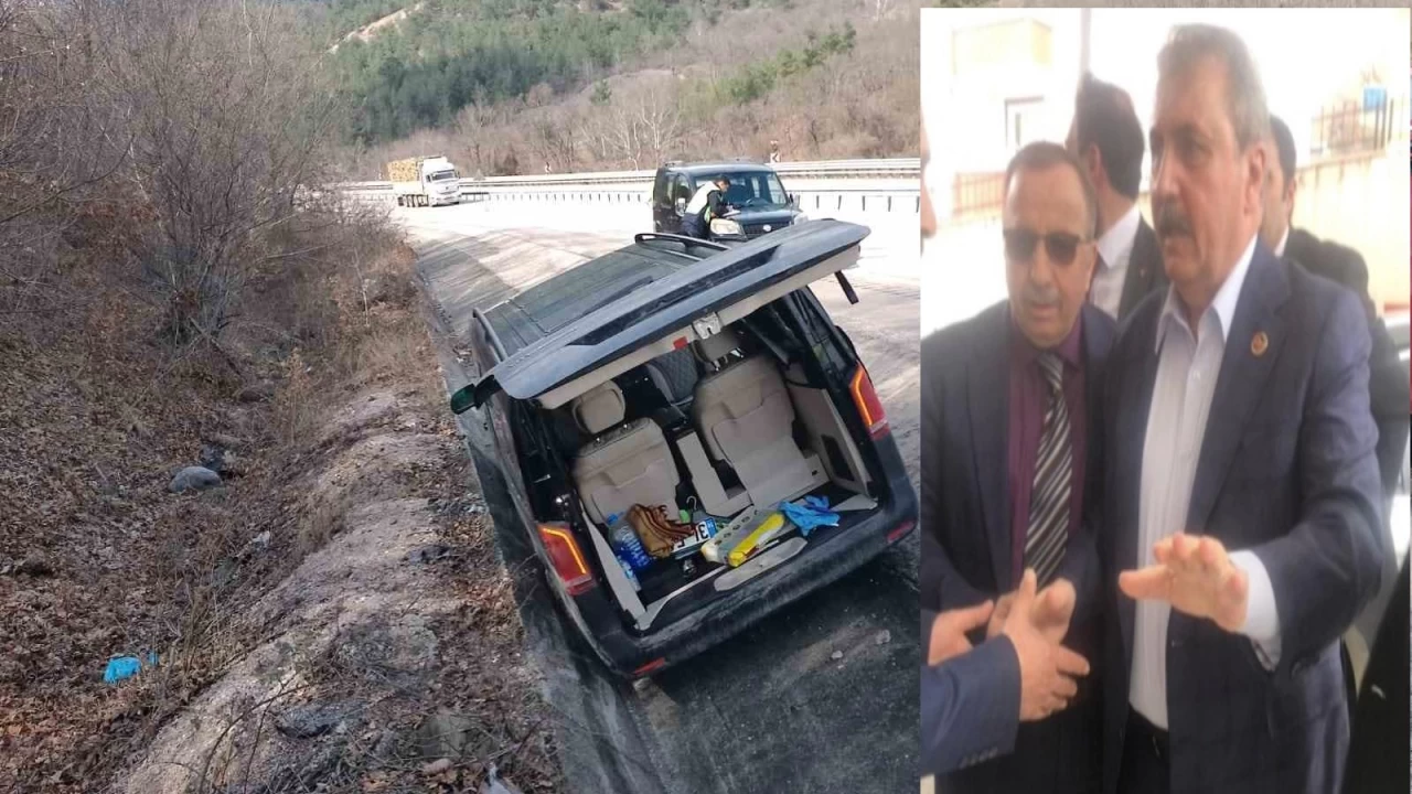 BBP Genel Ba�kan� Mustafa Desteci trafik kazas� ge�idi