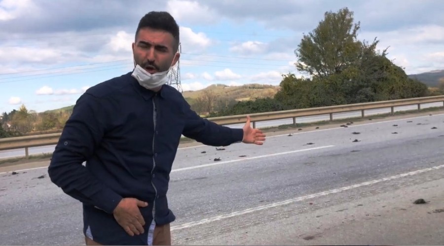 D-100 karayolunda, görenler şok oldu