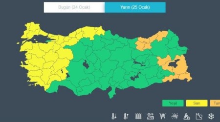 Denizli için kuvvetli rüzgar ve fırtına uyarısı