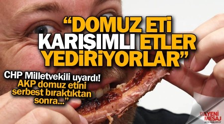 'Domuz karml etler millete yediriliyor'