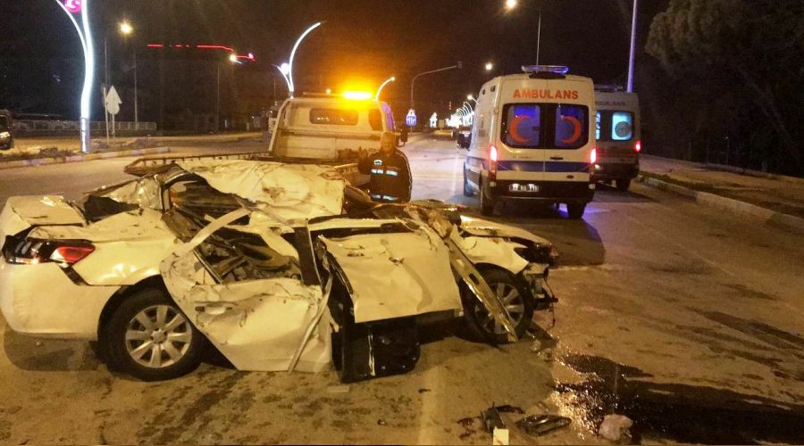 Edirne'de feci kaza: 1 l, 3 yaral