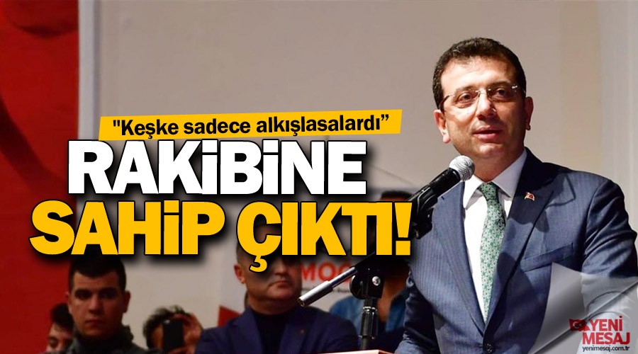Ekrem �mamo�lu rakibine sahip ��kt�!
