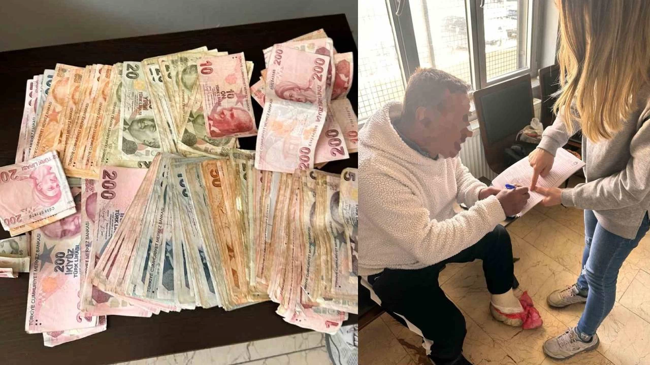 'Hastaneye gideceğim' diyerek dilenen şahsın üzerinden 23 bin lira çıktı