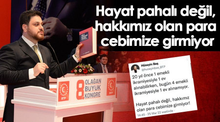 'Hayat pahal deil hakkmz olan para cebimize girmiyor'