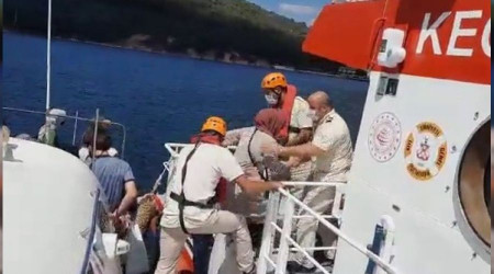 Heybeliada'da vatandaşların tahliye anı kamerada