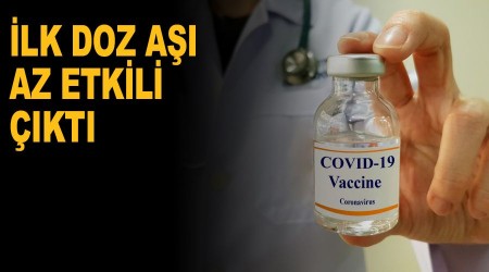 İlk doz aşı az etkili çıktı
