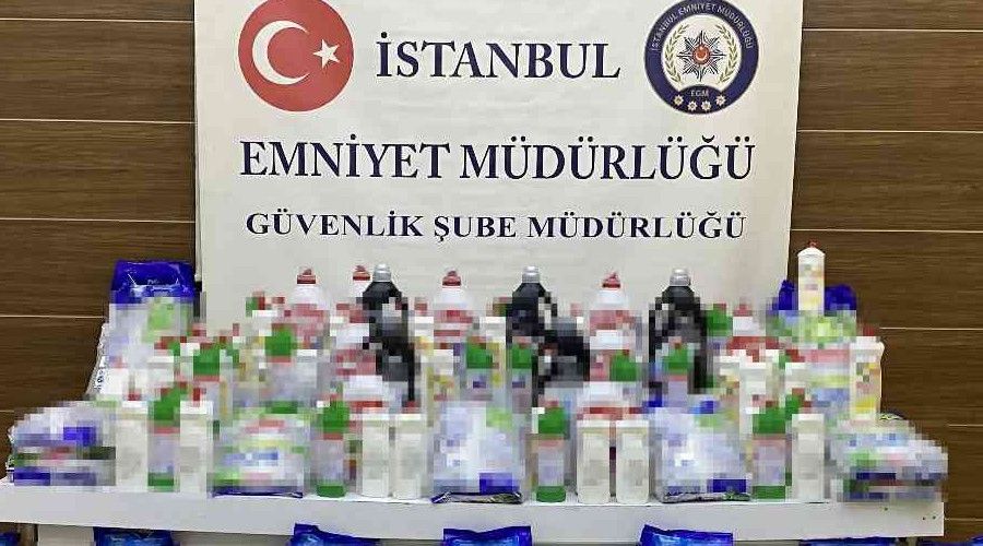 �stanbul'da sahte temizlik �r�n� operasyonu