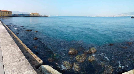 zmir Krfezi'nde su seviyesi 80 santimetre dt, deniz ulam aksad