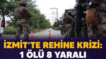 zmit'te rehine krizi: 1 l, 8 yaral