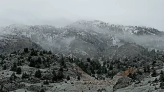 Kahramanmaraş'ta yüksek kesimlere kar yağdı