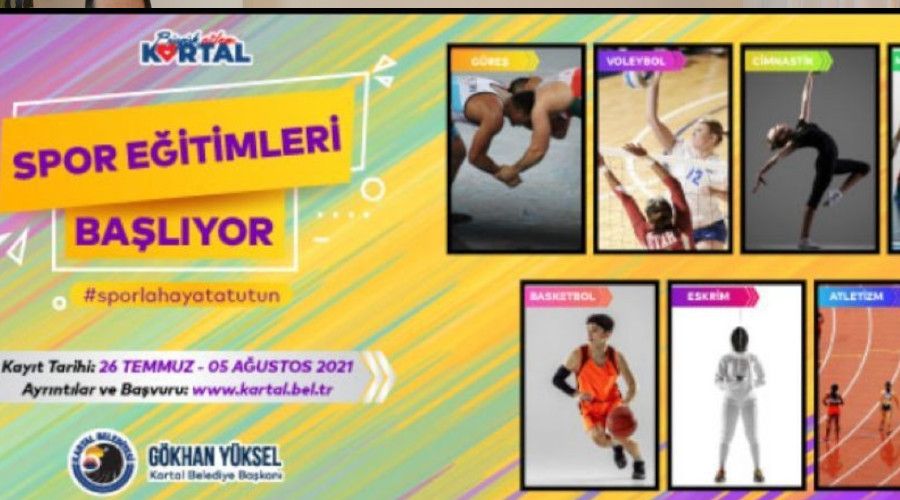 Kartal Belediyesi'nin �cretsiz yaz spor e�itimleri ba�l�yor