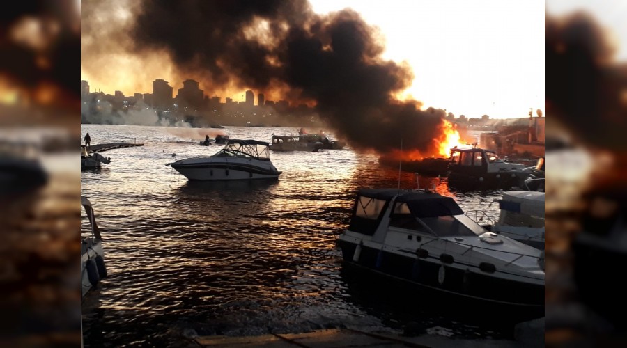 Kartal’da marinada 6 tekne yandı