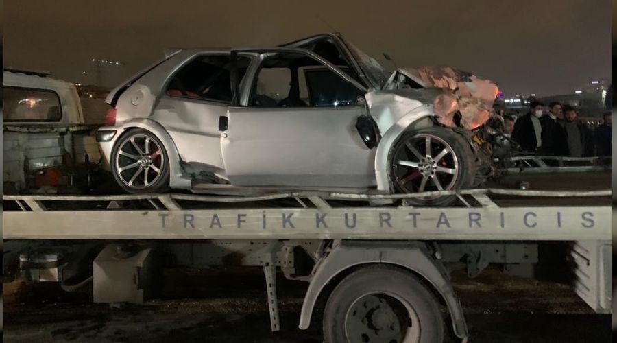 K���k�ekmece'de feci kaza