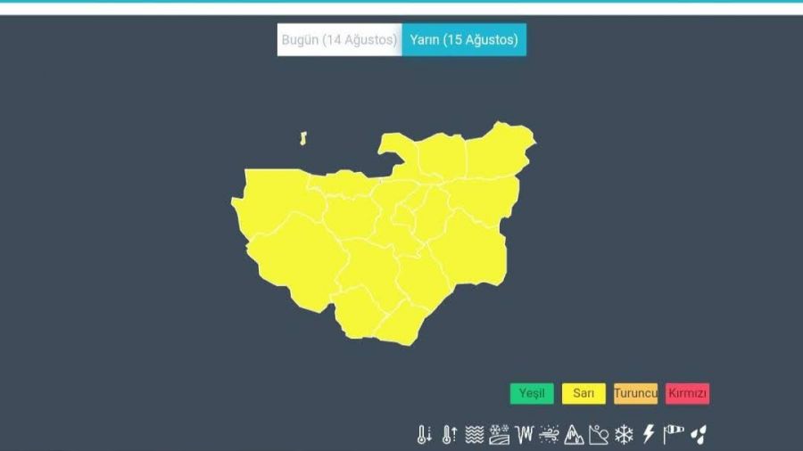Meteorolojiden Bursa için kuvvetli yağış uyarısı