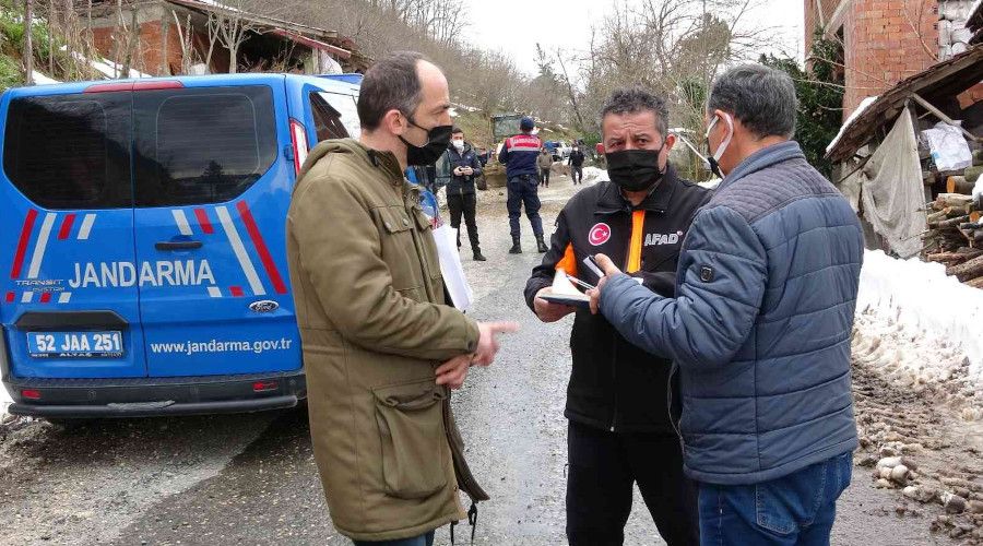 Ordu'daki heyelanlı alan, 'afet bölgesi' ilan edilecek