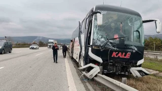Otobüs şoförünün manevrası faciayı önledi