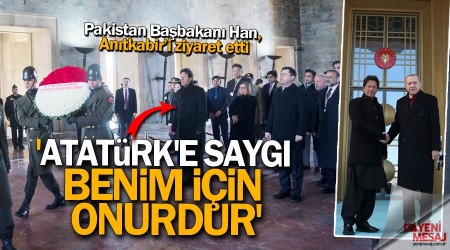Pakistan Başbakanı: 'Atatürk'e saygı benim için onurdur'