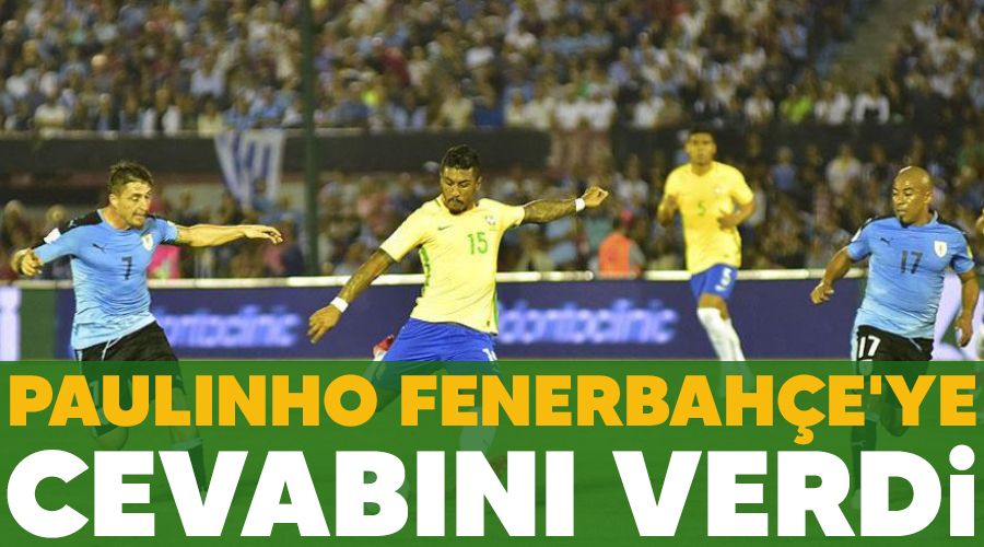 Paulinho Fenerbah�e'ye cevab�n� verdi 