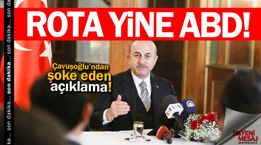 Rota yine ABD! �avu�o�lu'ndan dikkat �eken a��klama