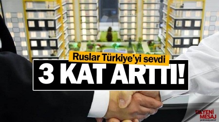Rusların Türkiye’deki konut alımı 3 kat arttı