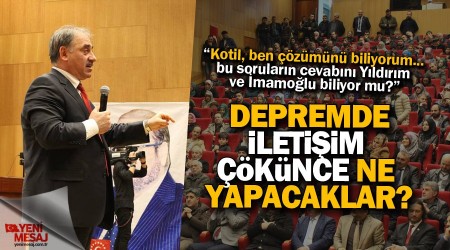 Selim Kotil'den Yldrm ve mamolu'na 'deprem' sorusu