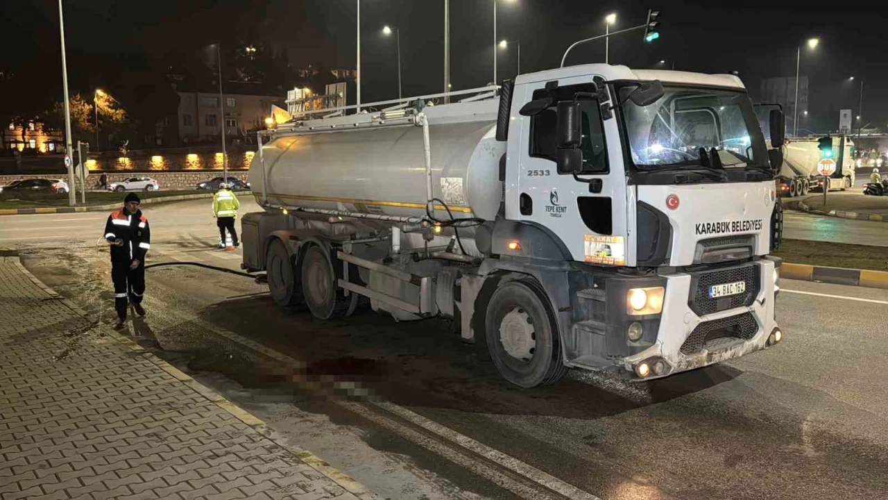 Su tankerinin �arpt��� yaya a��r yaraland�