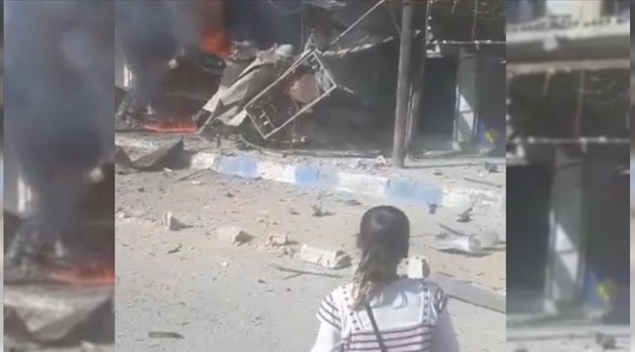 Tel Abyad bombal eylemle sarsld
