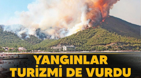 Yangınlar turizmi de vurdu
