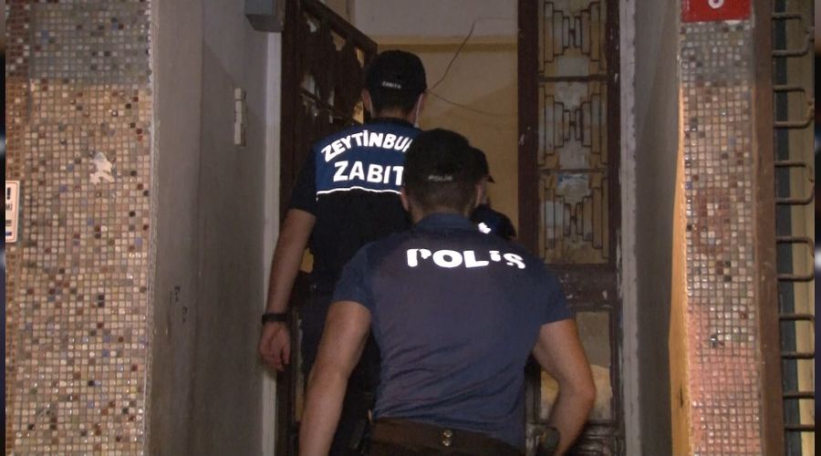 Zeytinburnu'nda kaçak göçmen operasyonu
