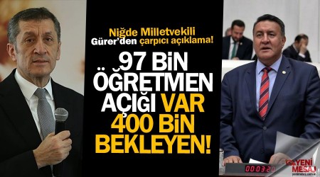 '20 bin öğretmen ataması yetersizdir'