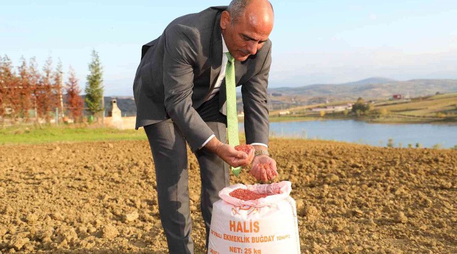 300 çiftçiye 30 ton tohum desteği