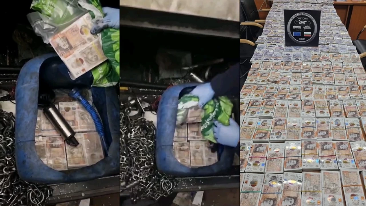 392 bin sterlin zincirlerin altına saklamışlar