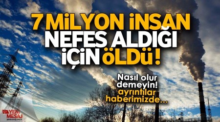 7 milyon insan nefes ald iin ld